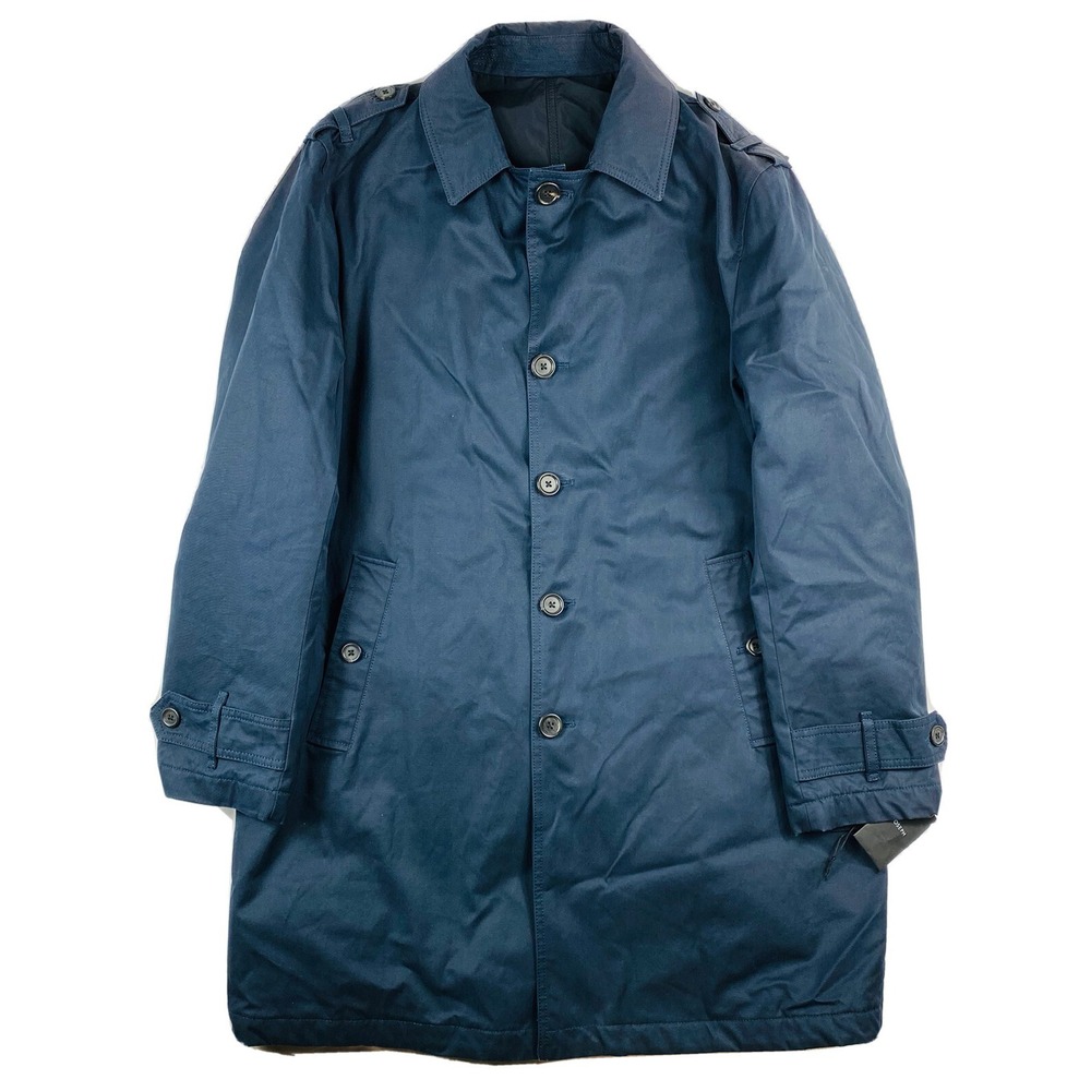 Joseph Navy Black Reversible Cotton Nylon Twill Trench Size Mens 42R NWT